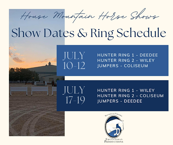 Hunter Jumper Virginia Horse Show House Mountain Horse Shows Lexington